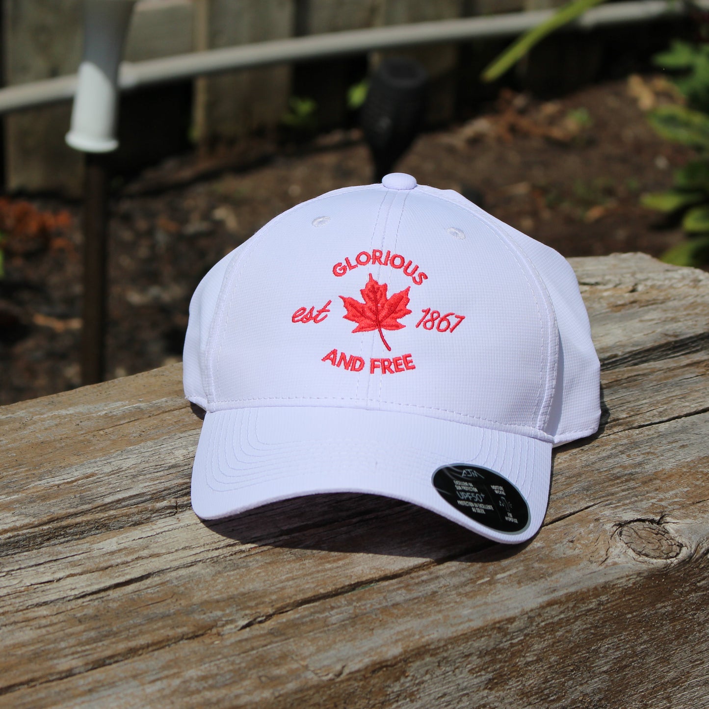 Glorious and Free - White Ball Cap