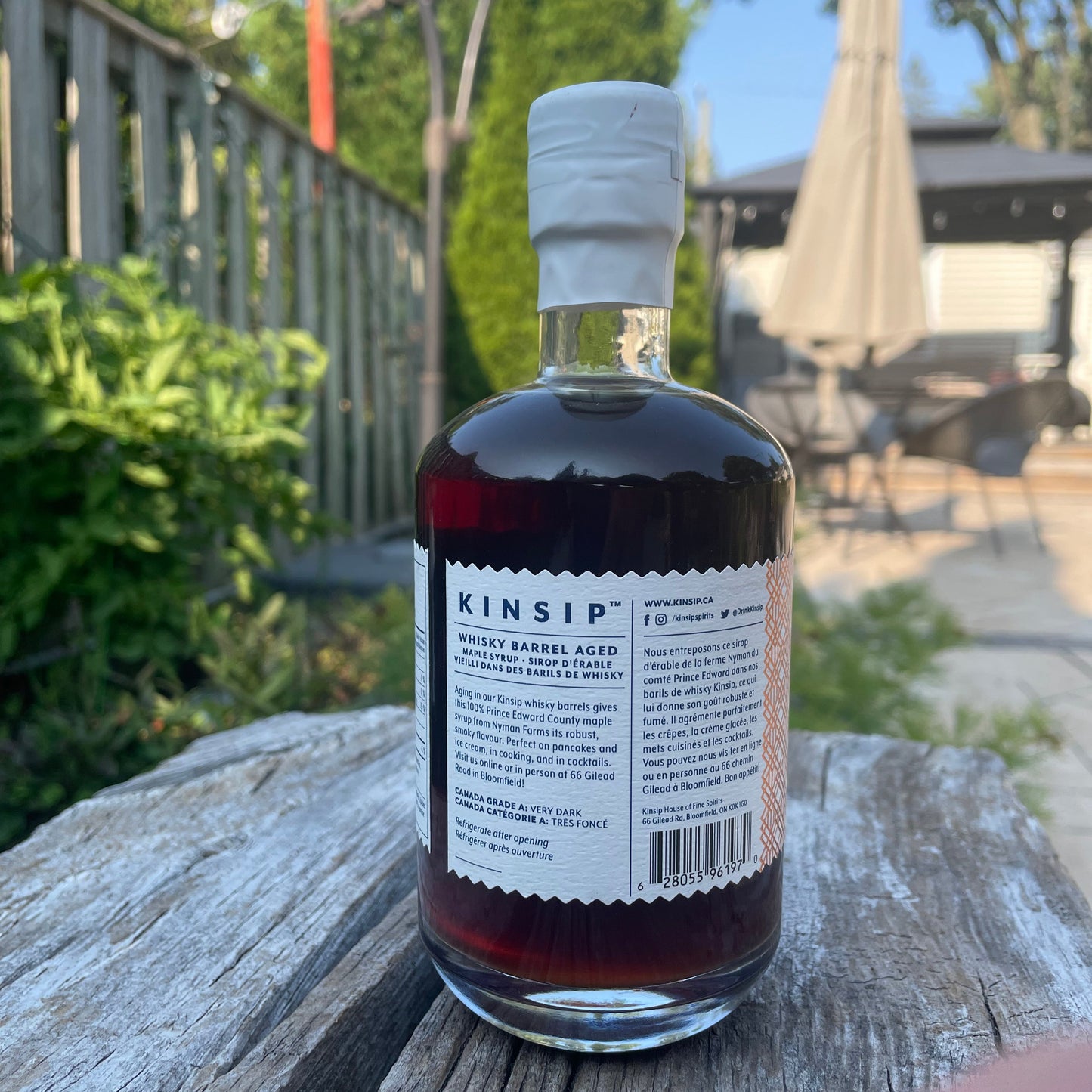 Whiskey Barrel Aged Maple Syrup