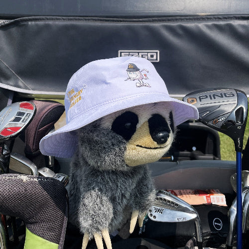 White, Moisture Wicking, Bucket Hat