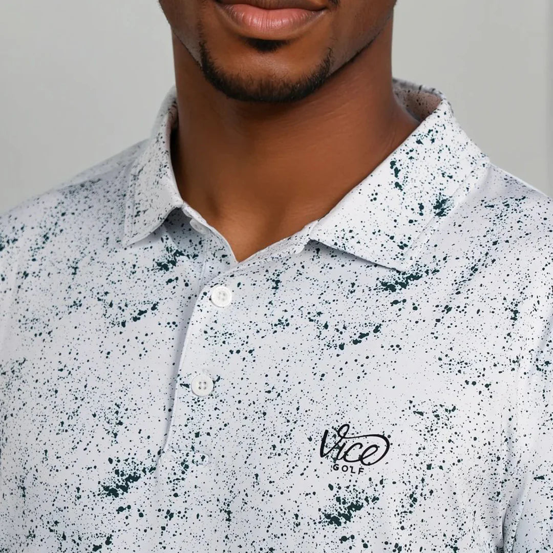 VICE - Drip Polo - White/Green