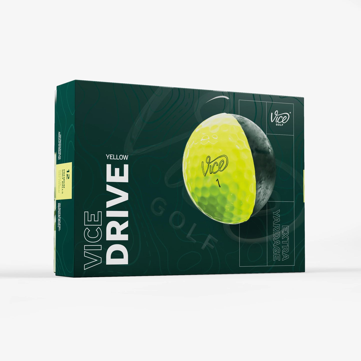 VICE Drive Golf Ball (Yellow)